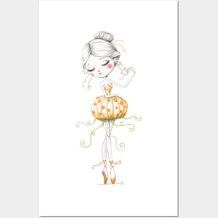 Pumpkin ballerina Posters and Art